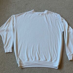 ALO Yoga Women’s Classic White Crewneck Sweatshirt